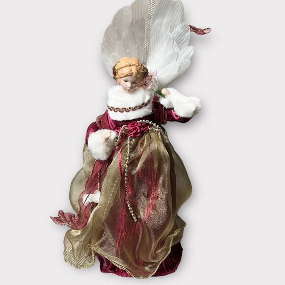 VINTAGE Christmas Wonderland Tree Topper 13” Fiber Optic Angel Of Light - Picture 1 of 6